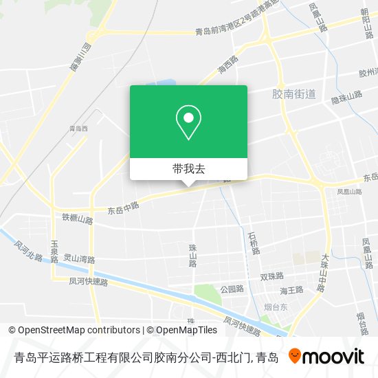 青岛平运路桥工程有限公司胶南分公司-西北门地图