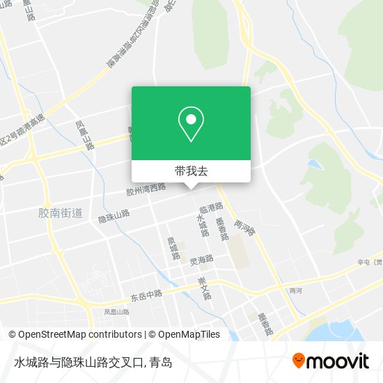 水城路与隐珠山路交叉口地图