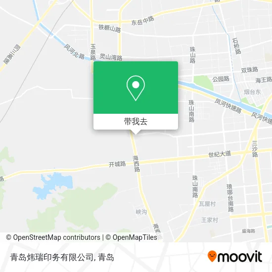 青岛炜瑞印务有限公司地图