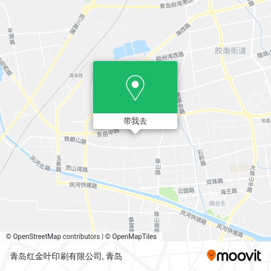 青岛红金叶印刷有限公司地图