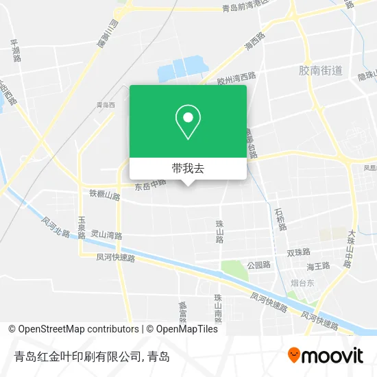 青岛红金叶印刷有限公司地图