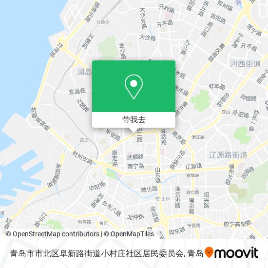 青岛市市北区阜新路街道小村庄社区居民委员会地图