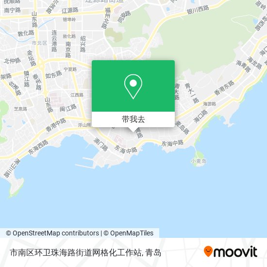 市南区环卫珠海路街道网格化工作站地图