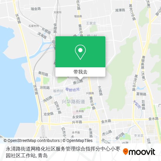 永清路街道网格化社区服务管理综合指挥分中心小枣园社区工作站地图