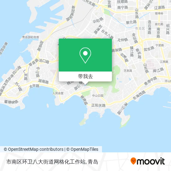 市南区环卫八大街道网格化工作站地图