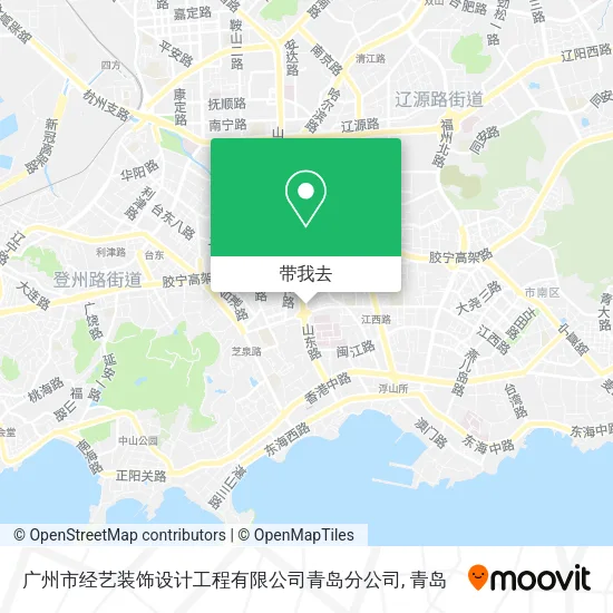 广州市经艺装饰设计工程有限公司青岛分公司地图
