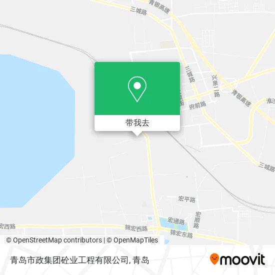 青岛市政集团砼业工程有限公司地图