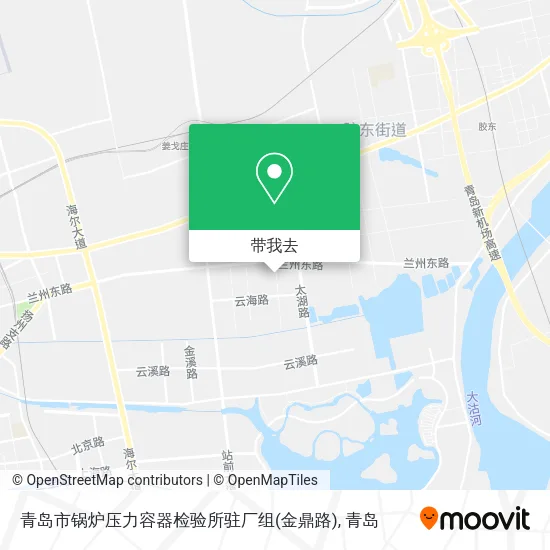 青岛市锅炉压力容器检验所驻厂组(金鼎路)地图