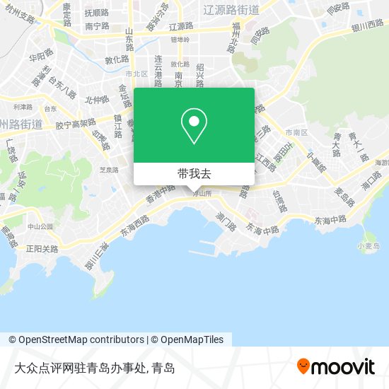 大众点评网驻青岛办事处地图