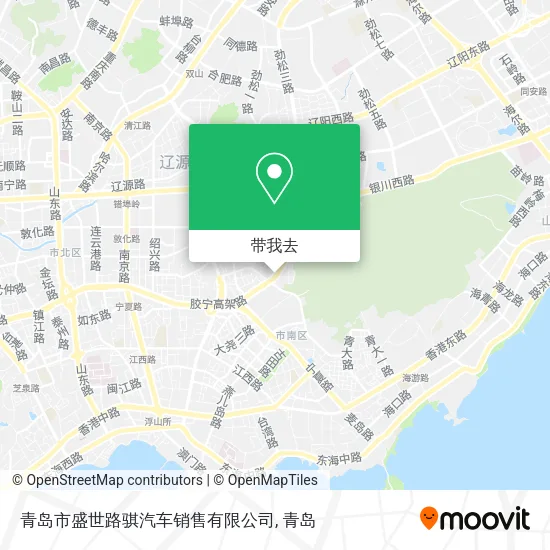 青岛市盛世路骐汽车销售有限公司地图