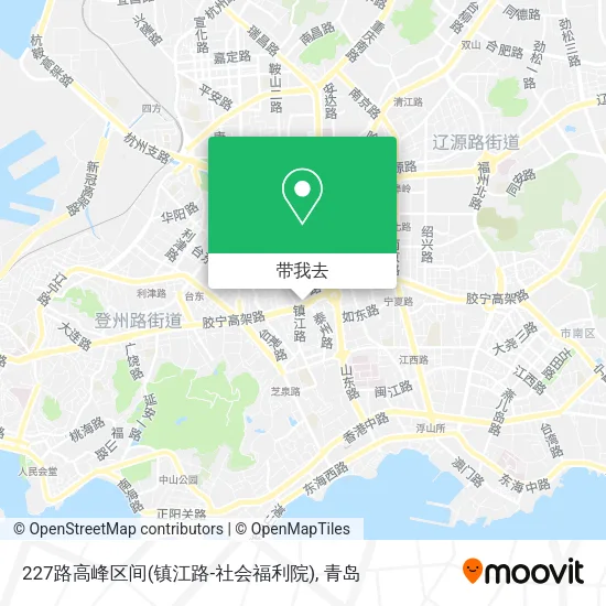 227路高峰区间(镇江路-社会福利院)地图