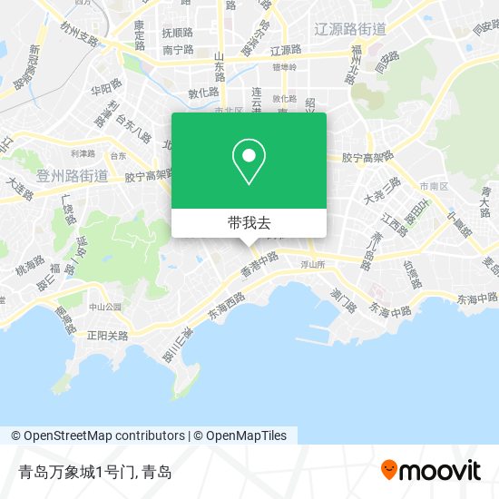 青岛万象城1号门地图