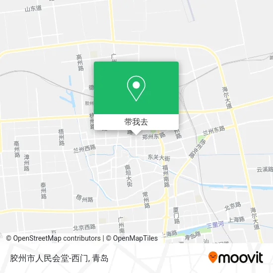 胶州市人民会堂-西门地图