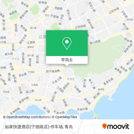 如家快捷酒店(宁德路店)-停车场地图