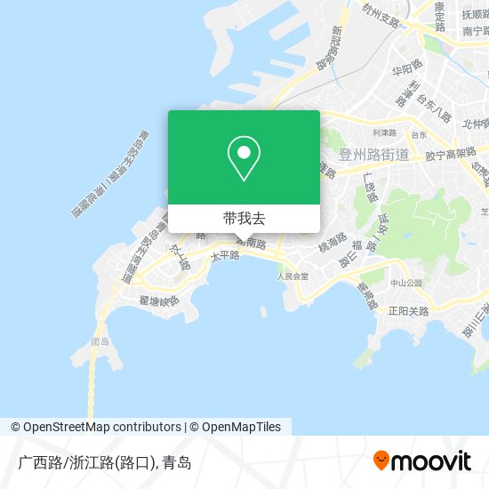 广西路/浙江路(路口)地图