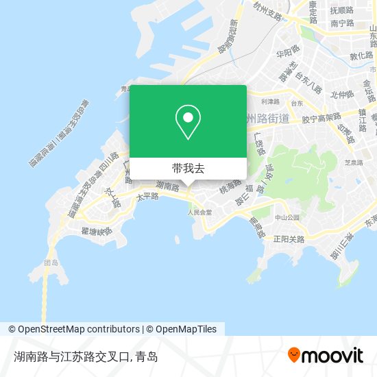 湖南路与江苏路交叉口地图