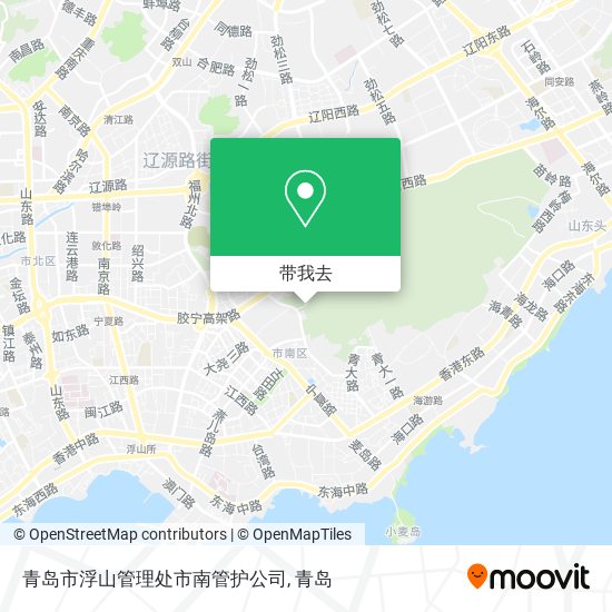 青岛市浮山管理处市南管护公司地图