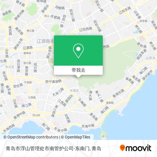 青岛市浮山管理处市南管护公司-东南门地图