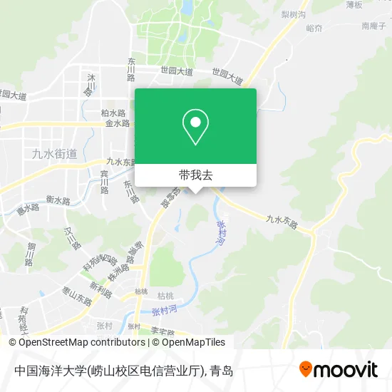 中国海洋大学(崂山校区电信营业厅)地图