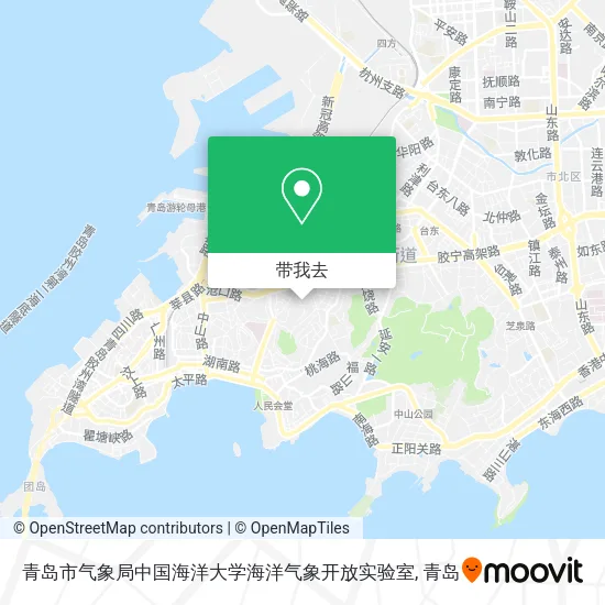 青岛市气象局中国海洋大学海洋气象开放实验室地图