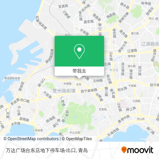 万达广场台东店地下停车场-出口地图