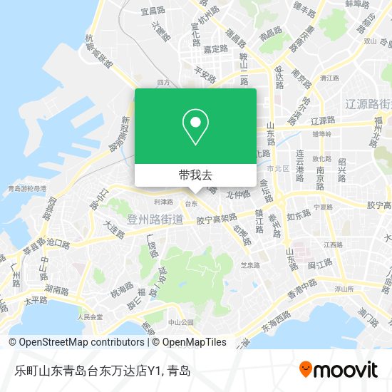 乐町山东青岛台东万达店Y1地图