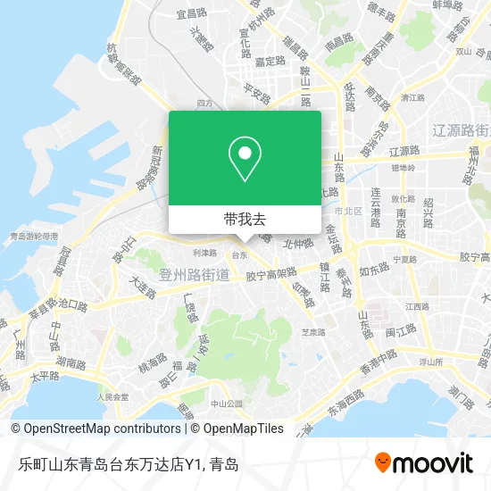乐町山东青岛台东万达店Y1地图