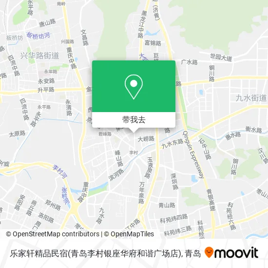 乐家轩精品民宿(青岛李村银座华府和谐广场店)地图