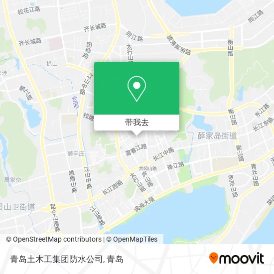 青岛土木工集团防水公司地图