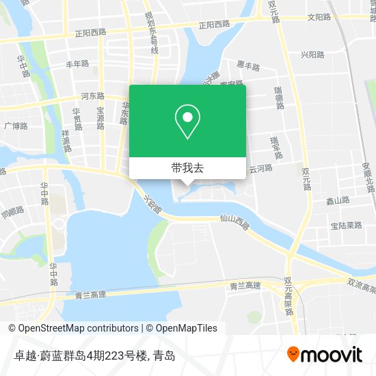 卓越·蔚蓝群岛4期223号楼地图