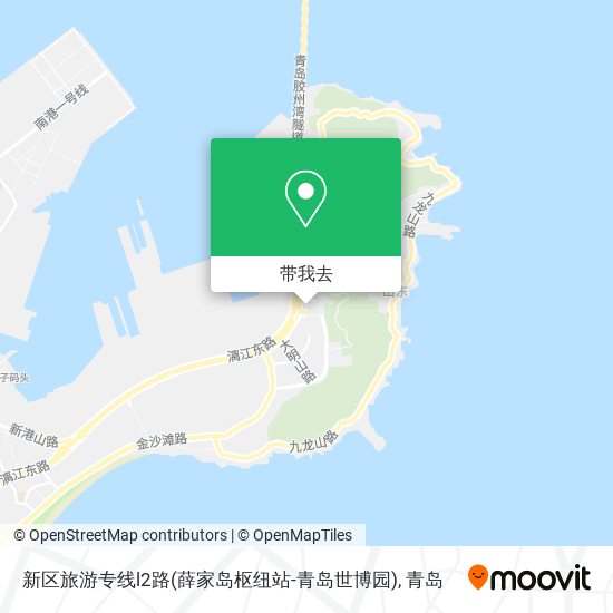新区旅游专线l2路(薛家岛枢纽站-青岛世博园)地图