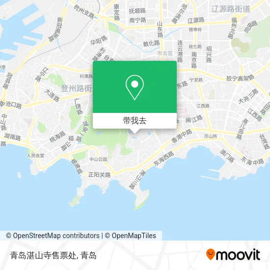 青岛湛山寺售票处地图