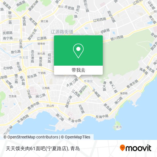 天天馍夹肉61面吧(宁夏路店)地图