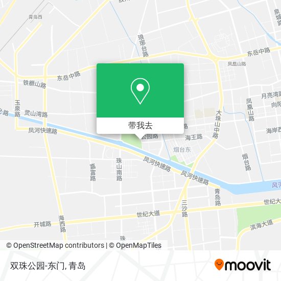 双珠公园-东门地图