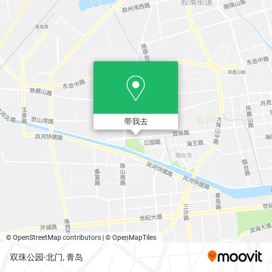 双珠公园-北门地图