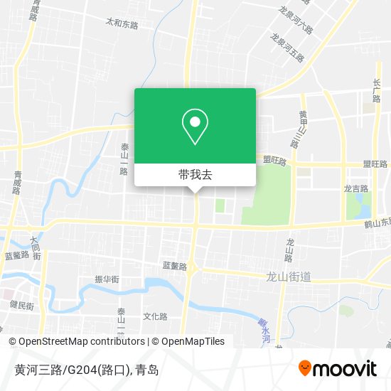 黄河三路/G204(路口)地图