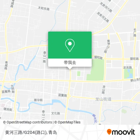 黄河三路/G204(路口)地图