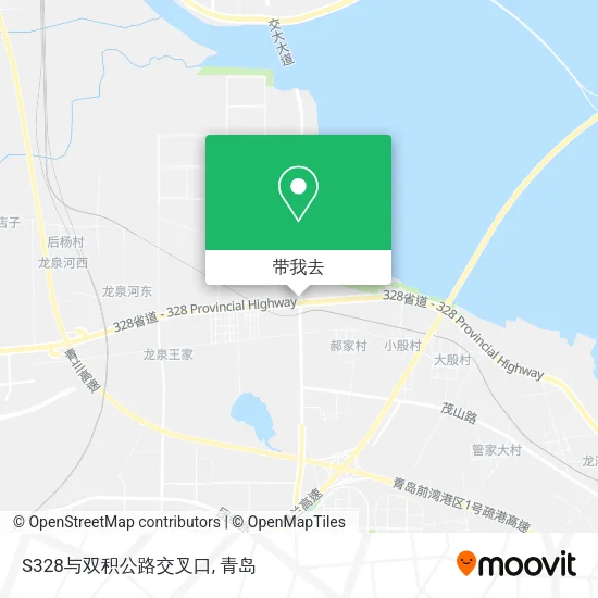 S328与双积公路交叉口地图