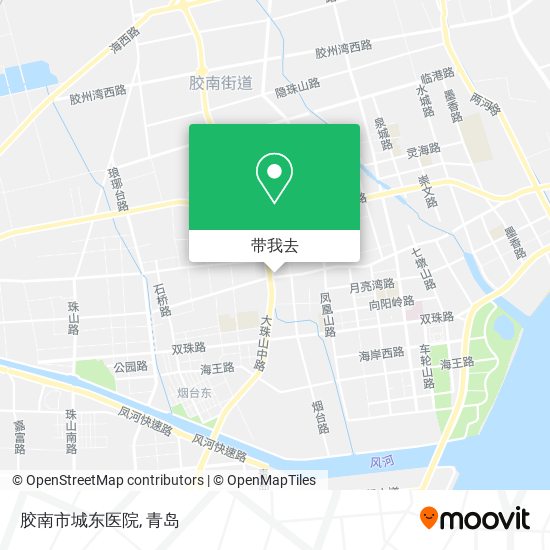 胶南市城东医院地图