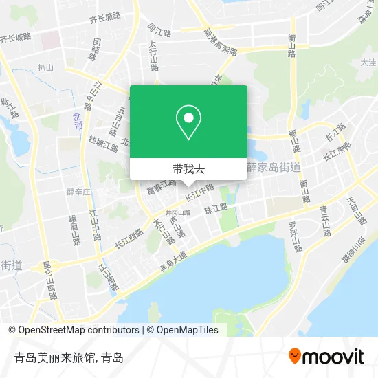 青岛美丽来旅馆地图