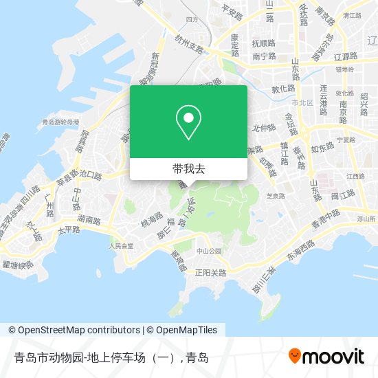 青岛市动物园-地上停车场（一）地图