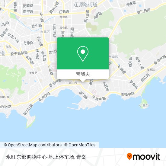 永旺东部购物中心-地上停车场地图