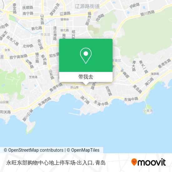 永旺东部购物中心地上停车场-出入口地图