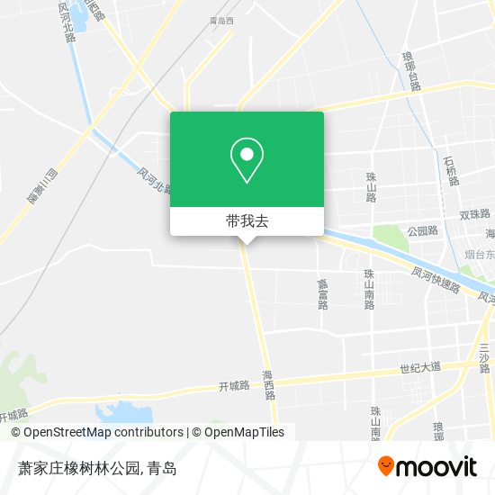 萧家庄橡树林公园地图