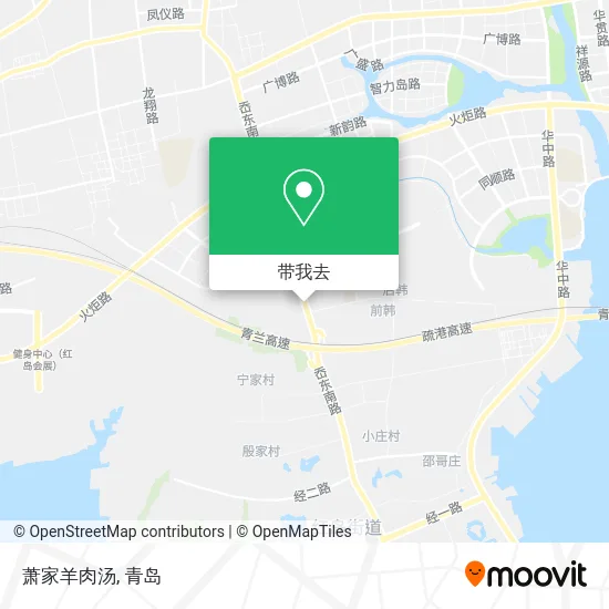 萧家羊肉汤地图