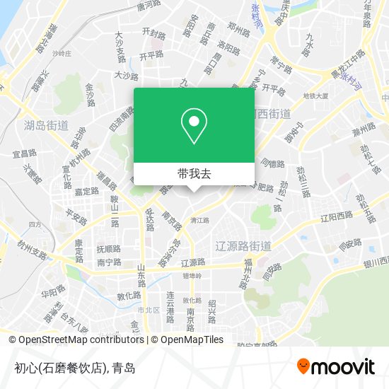 初心(石磨餐饮店)地图
