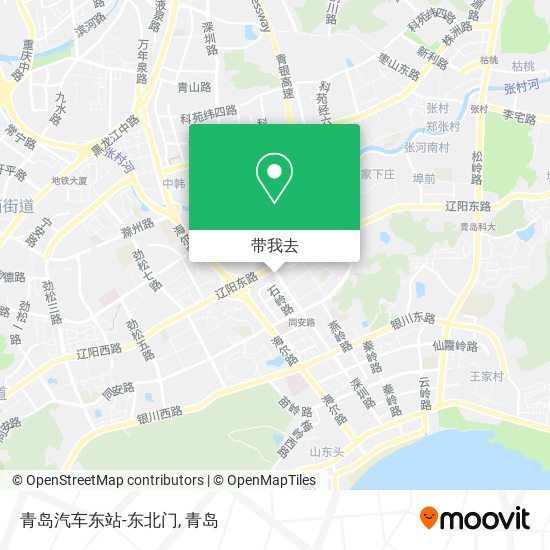 青岛汽车东站-东北门地图