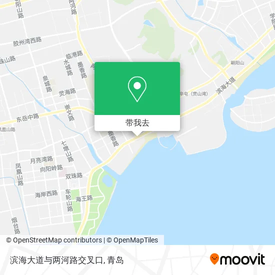 滨海大道与两河路交叉口地图