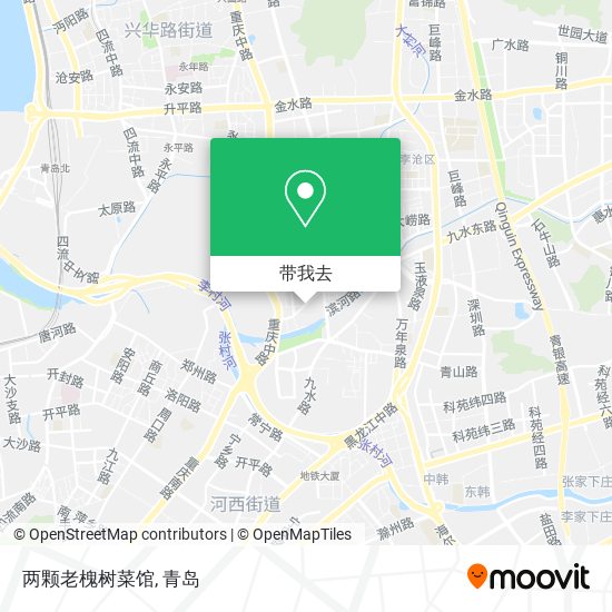两颗老槐树菜馆地图
