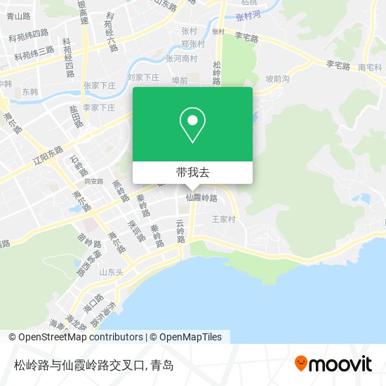 松岭路与仙霞岭路交叉口地图